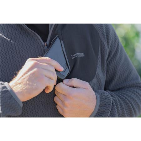 FLEECE TIL MÆND PRESTON INNOVATIONS CORE COLLECTION ZIG ZAG FLEECE - GRÅ