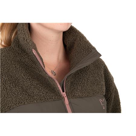 FLEECE VOOR DAMES FOX WOMENS EXPLORER HYBRID FLEECE JACKET - KAKI