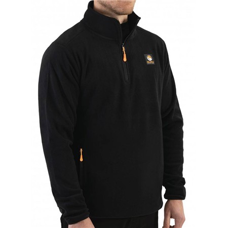 Fleecetrøje Til Herrer Guru 1/4 Zip Fleece - Sort