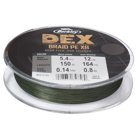 Fletline Berkley Dex Braid X8 Mosgrøn - 3000M