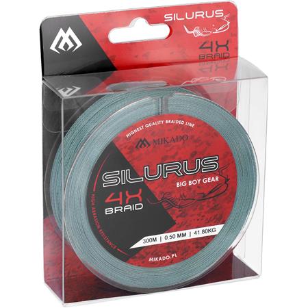 FLETLINE MIKADO SILURUS 4 X BRAID - GRØN - 300 M