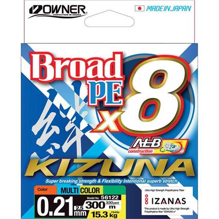 Fletline Owner Kizuna X8 - Flerfarvet - 300 M