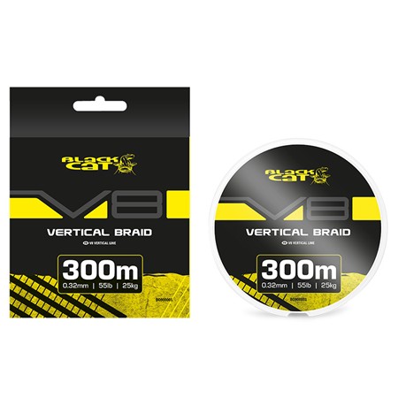 FLETTELINE BLACK CAT V8 VERTICAL BRAID - 300M