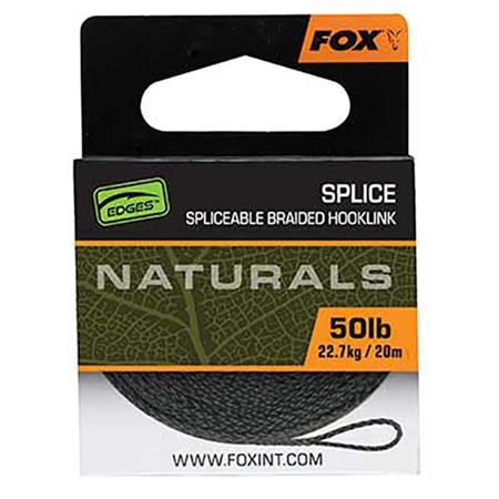FLETTET FORFANG FOX EDGES NATURALS SPLICE HOOKLENGTH