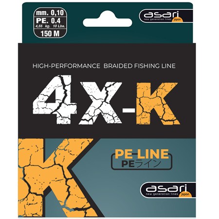FLETTET LINE ASARI 4X-K - OLIVEN - 150M