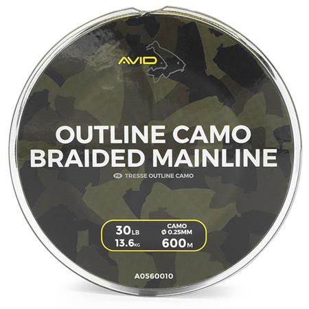 Flettet Line Avid Carp Outline Camo - 600M