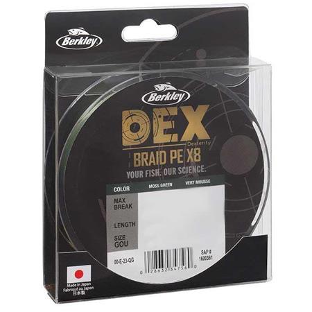 Flettet Line Berkley Dex Braid X8 Mosgrøn - 150M