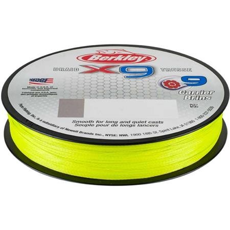 Flettet Line Berkley X9 Braid Fluro Grøn - 300M