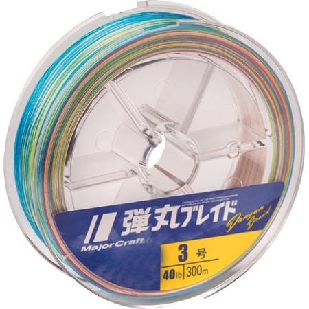 Flettet Line Major Craft Dangan Braid X8 Multifarvet - 300 M