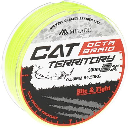 Flettet Line Mikado Cat Territory Octa Braid - Fluor - 300M