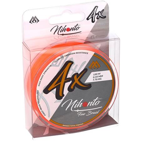 FLETTET LINE MIKADO NIHONTO FINE BRAID - ORANGE - 150M
