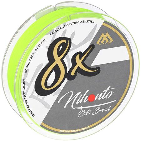 Flettet Line Mikado Nihonto Octa Braid - Fluoriserende - 300M