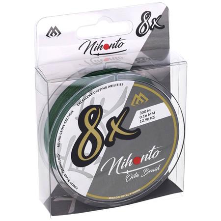 FLETTET LINE MIKADO NIHONTO OCTA BRAID - GRØN - 300M