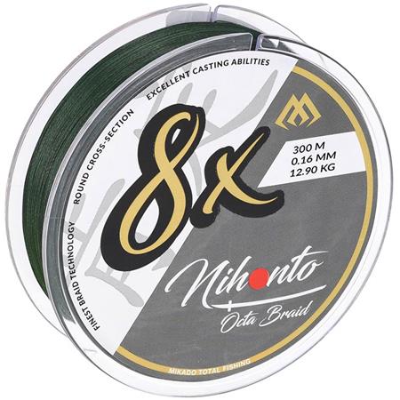 Flettet Line Mikado Nihonto Octa Braid - Grøn - 300M