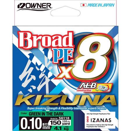 Flettet Line Owner Kizuna X8 - Grøn - 135M