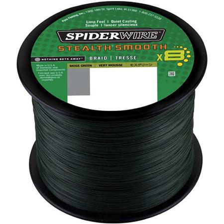 Flettet Line Spiderwire Stealth Smooth 8 Moss - Grøn - 2000M
