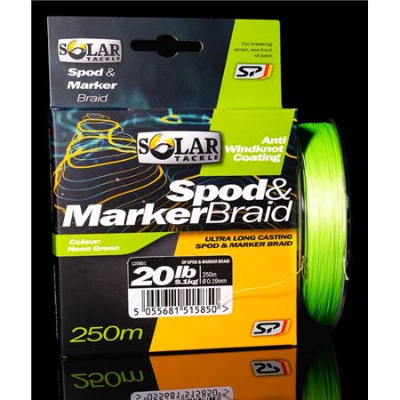 FLETTET LINE TIL KARPEFISKERI SOLAR SPOD & MARKER BRAID