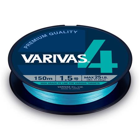 Flettet Line Varivas 4 Water Blue - 150M