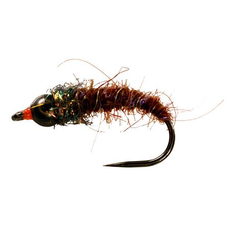 Fliege Catchy Flies Tgu Caddis Nymph Burgundy/Black Tungsten