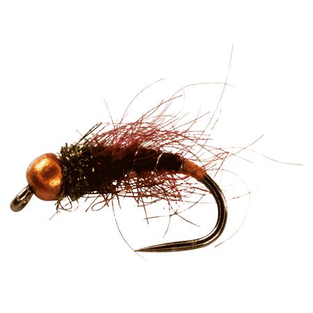 Fliege Catchy Flies Tgu Caddis Nymph Rust/Black Tungsten