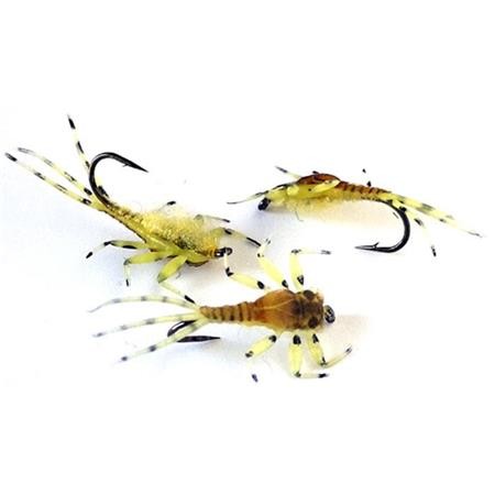 Fliege Sempe Nymphe Mayfly Gelb - 3Er Pack