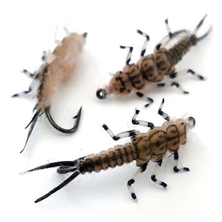 Fliege Sempe Nymphe Stonefly Braun - 3Er Pack