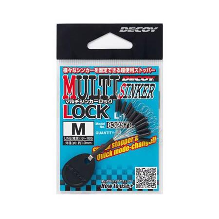 Float-Stop Decoy L 12 Multi Sinker Lock - 18Er Pack