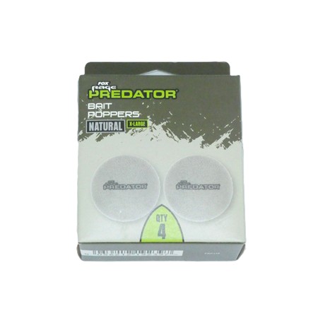 Flotteur Fox Rage Predator Bait Poppers Natural - X-Large