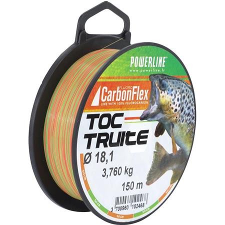 Φλουοροάνθρακασ Powerline Carbonflex Toc Δίχρωμη Πέστροφα - 150Μ