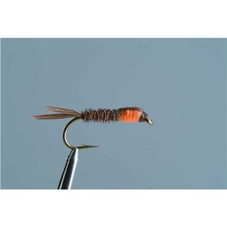 Flue Tof Nymfe Pheasant Tail - Orange Hoved