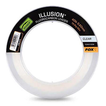 Fluorescenterocarbono - 50M Fox Illusion Fluorocarbon Leaders - 50M