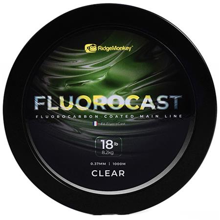 FLUOROCARBON - 1000M RIDGE MONKEY FLUOROCAST FLUOROCARBON COATED MAINLINE - 1000M