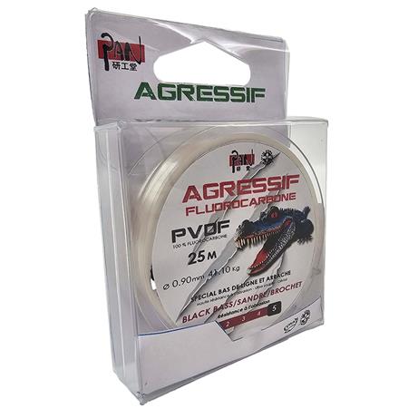Fluorocarbon Pan 100% Pvdf Black Bass / Sandart / Gedde - 25M