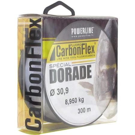 Fluorocarbon Powerline Carbonflex Dorade Grå - 300M