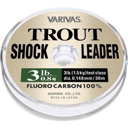Fluorocarbon Zeevis Lijn Varivas Trout Shock Leader - 30M