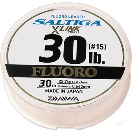Fluorocarbone Daiwa Saltiga X' Link Fluorocarbon Leader - 30M