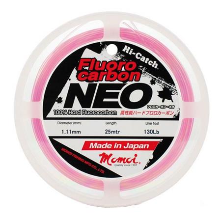 Fluorocarbono- 25M Momoi Pink Spool - 25M