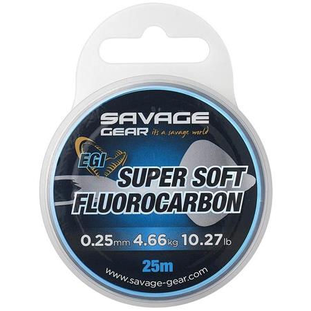 Fluorocarbono- 25M Savage Gear Super Soft Egi Leader - 25M