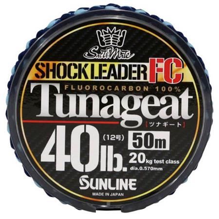 Fluorocarbono - 50M Sunline Tuna Geat Shockleader Fc - 50M