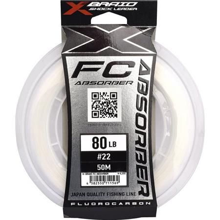 Fluorocarbono - 50M X-Braid Fc Absorber X023 - 50M