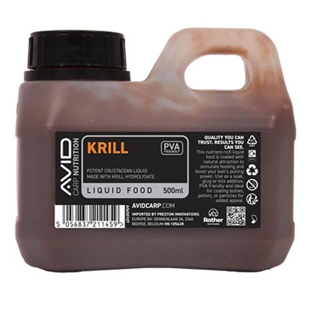 Flüssiger Lockstoff Avid Carp Krill Liquid Food