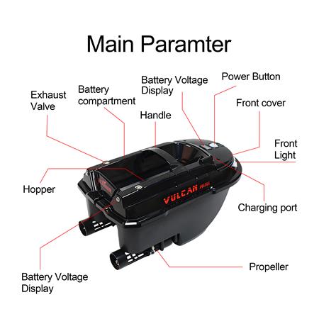 FODREBÅD BOATMAN VULCAN MINI GPS