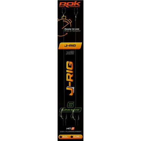 Forfang Rok Fishing J-Rig Curve Shank - Pakke Med 2