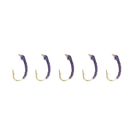 Gambe Stucki Fishing Nymphe Lila Glas - 5Er Pack