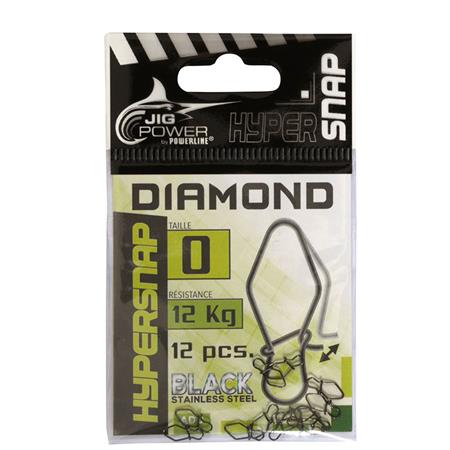 Gancho Powerline Jig Power Hyper Snap Diamond - Paquete De 12