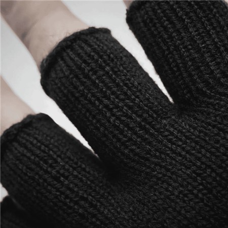 GANTS GEOFF ANDERSON MERINO FINGERLESS - NOIR