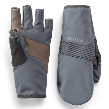 GANTS ORVIS SOFTSHELL CONVERTIBLE MITT - GRIS