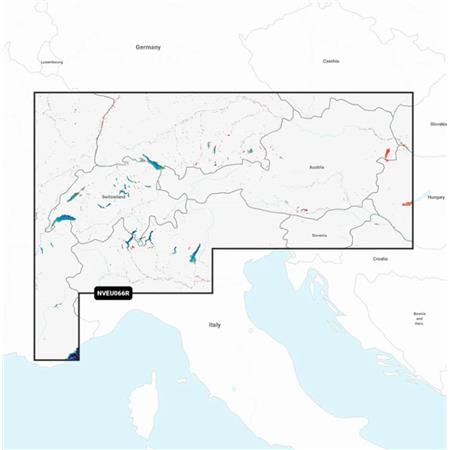 Garmin-Kort Navionics Vision+ Indre Farvande I Alperne, Søer Og Floder