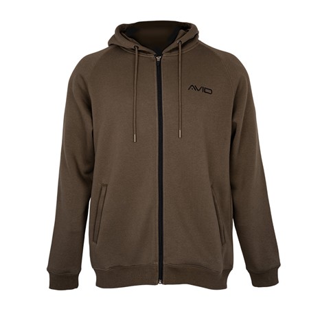 Geacă Bărbați Avid Carp Compound Zip Hoodie - Maro