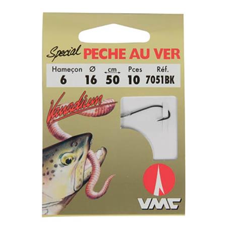 Gebundener Angelhaken Forelle Vmc Vanadium - 10Er Pack